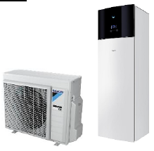 Daikin 6kW Altherma 3 EHVH08S18E9W/ERGA06EVH ar k/ū tvertni 180L (Tens 9kW)