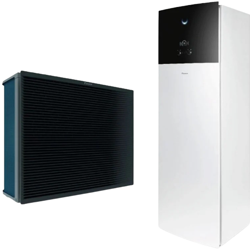 Daikin 12kW Altherma 3 R MT ELVX12S23E9W/ERRA12EW1 (Augstas temperatūras siltumsūknis), 230L, ar dzesēšanas funkciju
